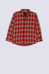 Red Boy's Checkered Shirt